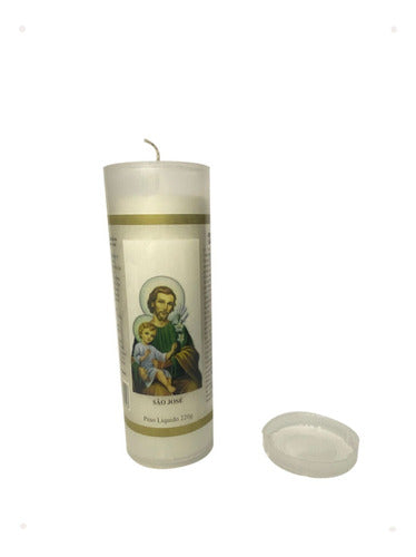 10 Velas Votivas De 7 Dias Santo São José 220g 0