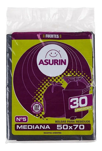 Asurin Flat Waste Bags X 30u 70cm X 50 1