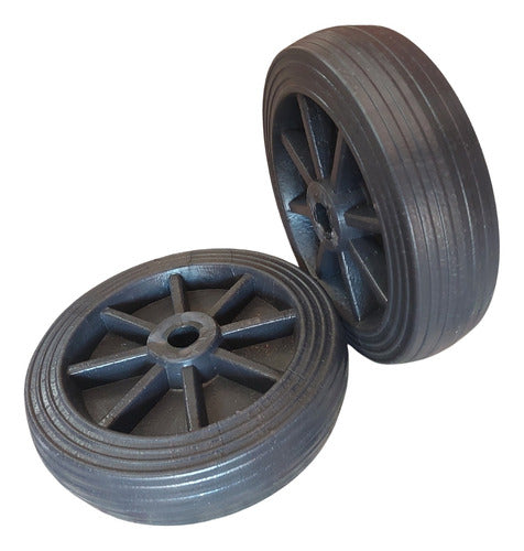 Universal Solid Plastic Wheel Set for Transport Cart 0