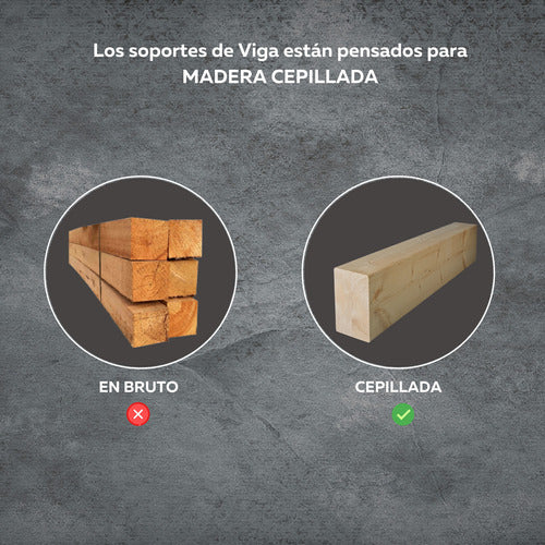 Soporte Caja Ajustable De Viga Tiranteria Madera 2x6 Sc 4