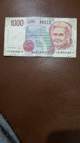 Billete De Italia De 1000 Liras  De 1990 0