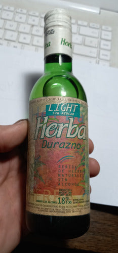 Botellita Antigua Herba Durazno Light Llena 187c3 0