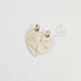 JR Joyas Heart Pendant Split Set with Engraved Chains in 925 Silver 7