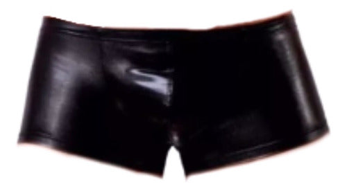 Different Touch Black Vinyl Boxer Lingerie for Men 1