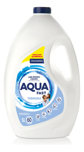 Detergente - Jabón Líquido Para Lavarropas Aqua Fast 5 Lts. 1