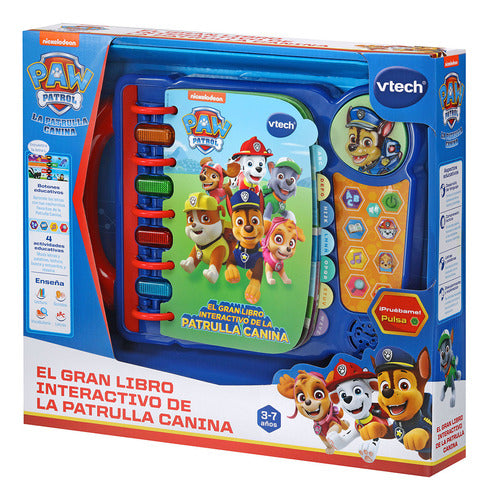 Gran Libro Interactivo Vtech Paw Patrol Con Luces Y Sonidos 3