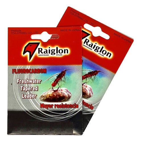 Raiglon Leader Mosca Fluorocarbon 9 Ft Freshwater Fly Pesca 1