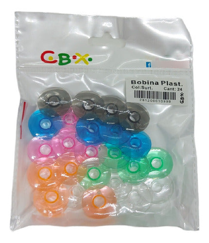 CBX Low Plastic Bobbin for Machine - 24 Units 1