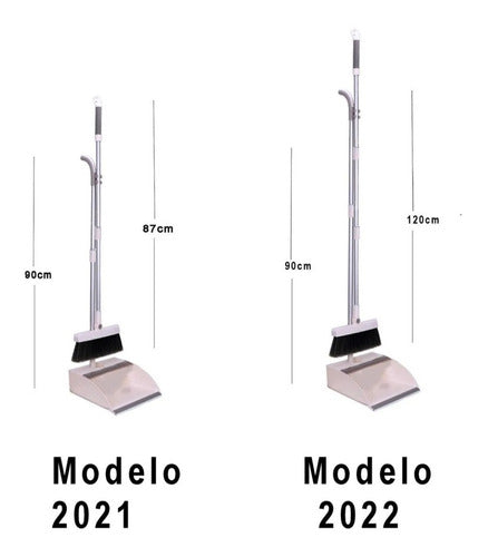 Set Esoba Y Pala Cajón C/dientes Rebatibl Aeropuerto + Larga 4