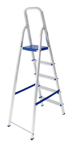 Mor Aluminum Folding Ladder 5 Steps 1