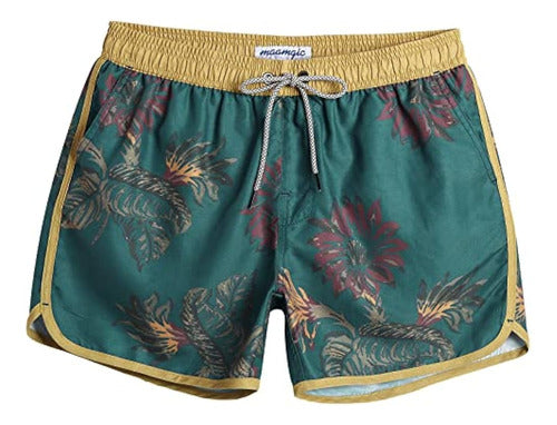 Maamgic Mens Boys Short 80s 90s Vintage Swim Trunks With Mes 0