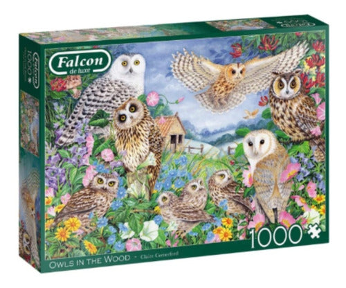 Falcon Puzzle X 1000 Pieces Owls in the Forest 0