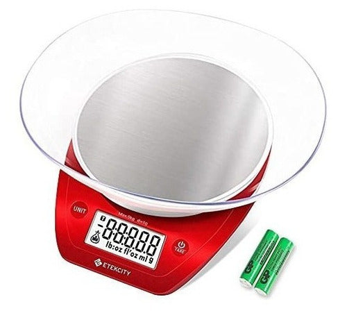 Balanza De Cocina Digital Inox Para Alimentos De 0.1g 0