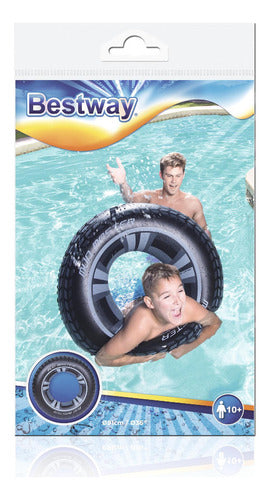 Hot Wheels Swim Ring 91cm Bestway - Mundotoys 4