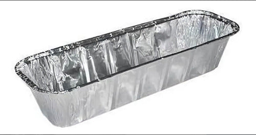 Disposable Large Aluminum Loaf Pan 10x28x6cm Pack of 10 1