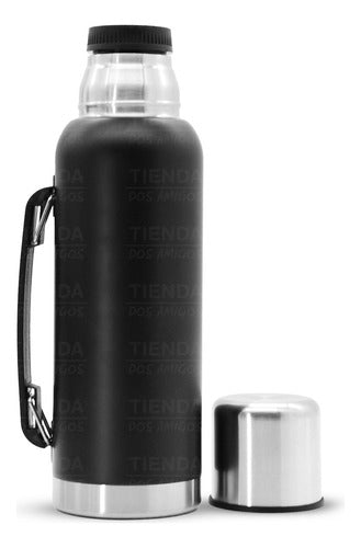 Tienda Dos Amigos 1 Liter Insulated Stainless Steel Thermos with Handle 0