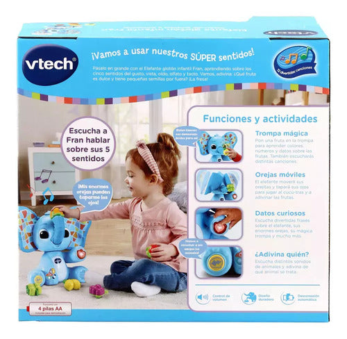 Elefante Interactivo Glotón Infantil Fran Musical Vtech 5