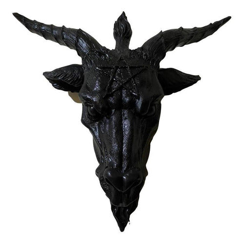 Cabeça De Baphomet De Parede - Decoração Resina 0