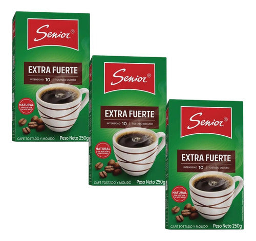 Senior Café Extra Fuerte 3 Unidades De 250 Grs. Otec 0