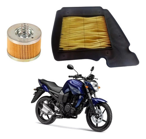 HADA Air Filter + Oil Filter Kit for Yamaha FZ 16 0