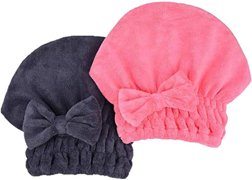 Gorro De Microfibra Toalla Cabeza Baño Absorbente Ducha 3