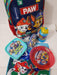 Paw Patrol Complete Set, Blue and Pink Wheeled Backpack 3