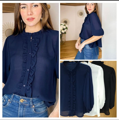 Cozy Blouse Woman Gaza 3/4 Sleeve 5