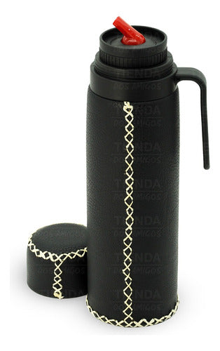 Tienda Dos Amigos Stainless Steel Thermal Flask 1 Liter with Handle 0