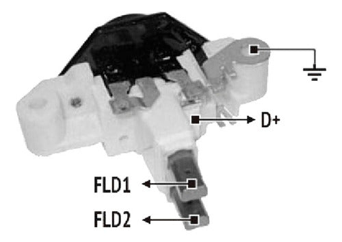 Regulador Alternador Bosch 12/120 Amp. Inc. 3