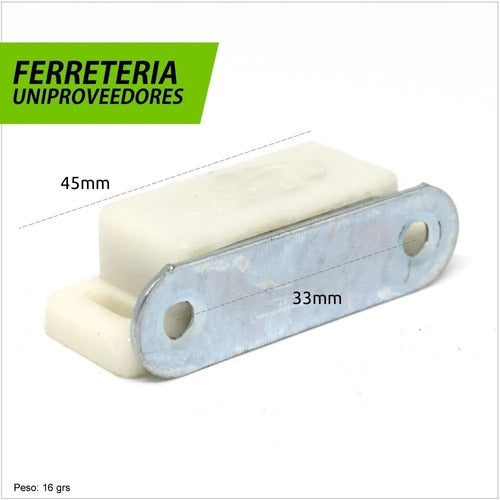 Ferreteria Uniproveedores 10x Magnetic Retainer with Magnet for Doors and Cabinets 2