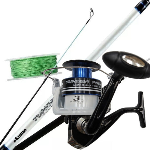 Combo Okuma Tundra Pro Variada Spinning Caña Reel Multi 0