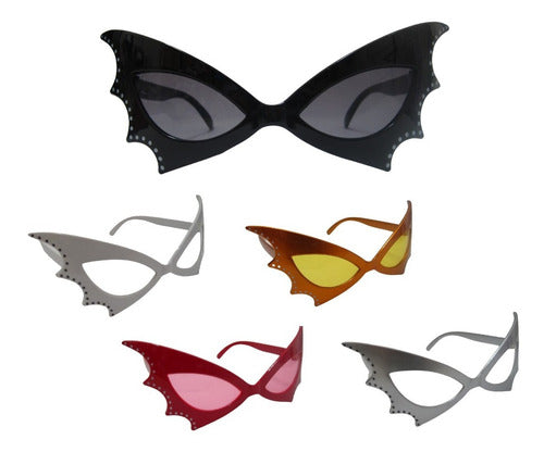 BUNDLE Catwoman Strass Mask Glasses X3 Costume Party Cotillion 0