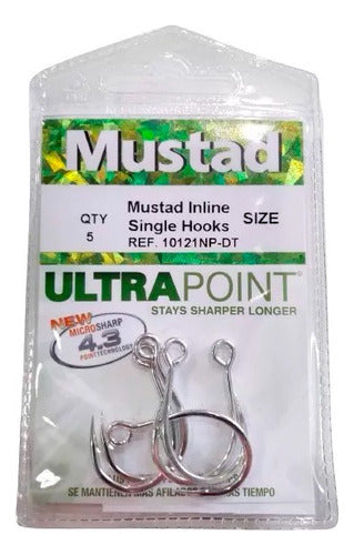 Mustad Inline 10121NP-DT Single Hooks Lures 1