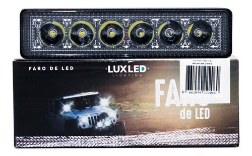 Led 10 Faros Barra Led 18w 6 Led Cuatri 4x4 Auto Off Road 12/24v 1