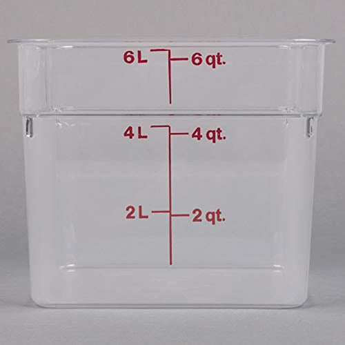 Cambro 6sfscw135 Contenedor De Alimentos Camsquare, 6 Cuarto 1