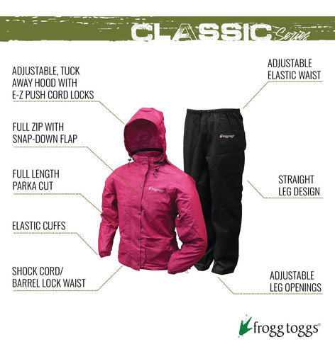 Frogg Toggs Traje Estandar Clasico Multiusos Para Mujer, Cer 1