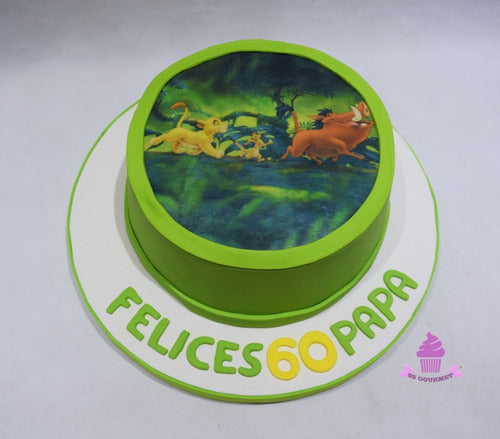 Torta Hakuna Matata Timon Y Pumba - Mesa Dulce Tematica 1