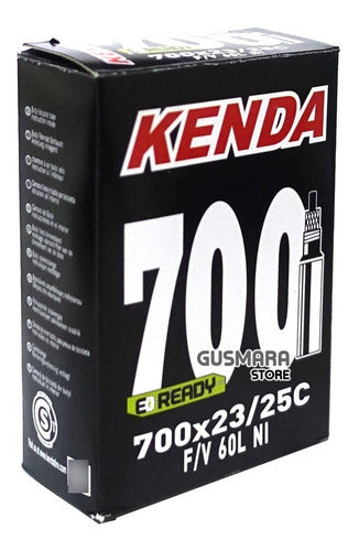 Kenda Bicycle Inner Tube 700x23-25c Presta 60mm E-Ready 1