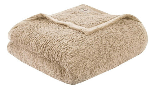 Woolrich Burlington Luxury Berber Blanket Tan 6690 Twin Size 0