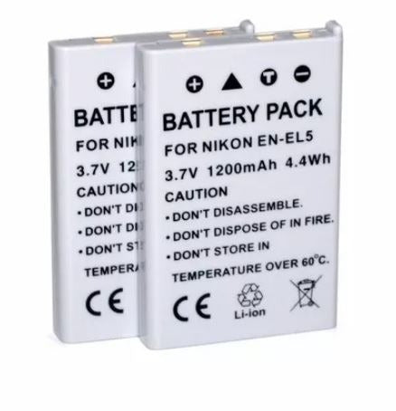 Nikon 3 EN-EL5 Batteries for Coolpix P5100 S1 S7 P80 P4 P510 P500 0