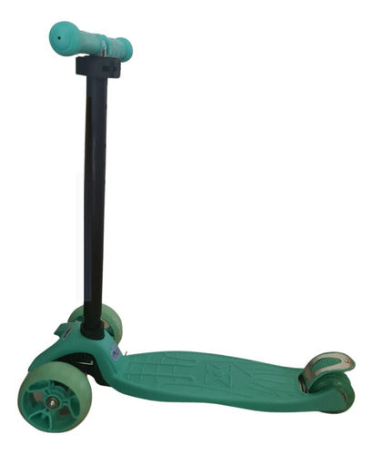 LARIX TOYS Reinforced 4-Wheel Detachable LED Light Scooter for Kids 1