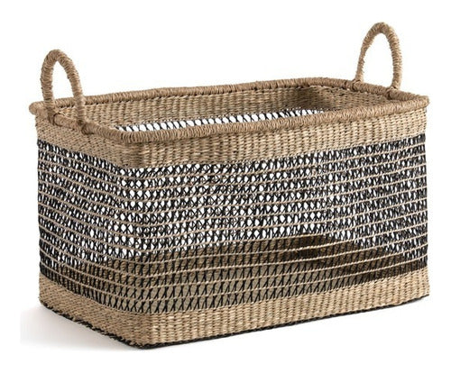 Large Multi-Purpose Woven Organizer Basket - Ksb81 0