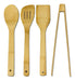 Set of 4 Bamboo Handle Wood Utensils by Pettish Online 0
