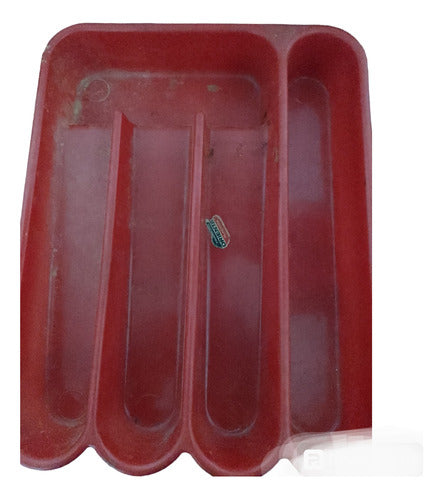 Vintage Green/Red Cutlery Holder 0