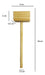 Ferpa Round Handle Wooden Meat Tenderizer Hammer BZ3 1