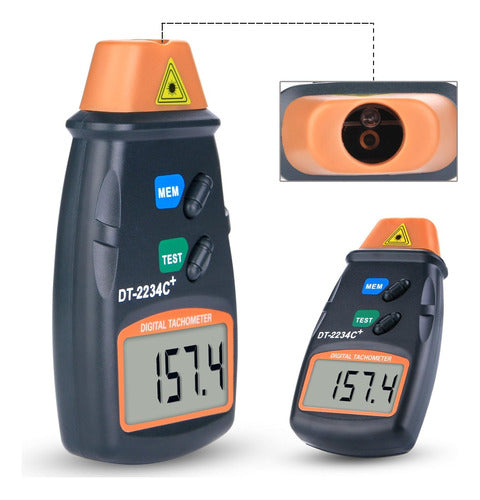 Agptek Digital Laser Photo Tachometer Professional RPM 5