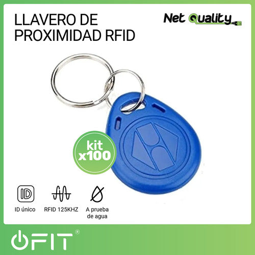 Net Quality RFID Proximity Keychain Tag 125kHz (100 Units) 2