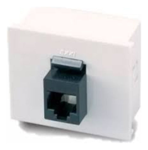 Pack of 10 RJ45 Network Connection Modules in White - Cambre 6929 0