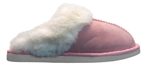 Faux Suede Lambswool Plush Slippers with Rubber Sole - Mangacha 0