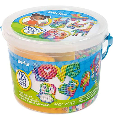 Perler Tie Dye Colors Beads Bucket Kit, 5000pcs 0